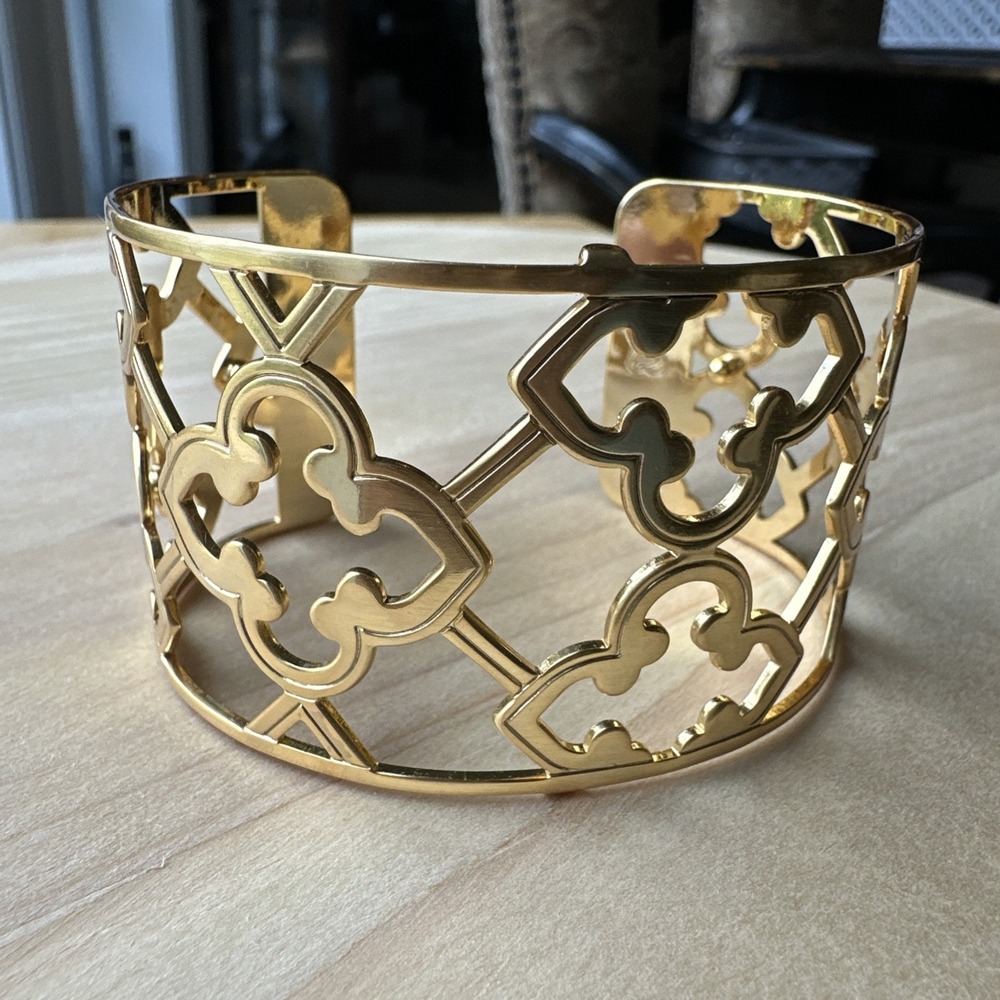 Brighton Gold Openwork Filigree Cuff Bracelet